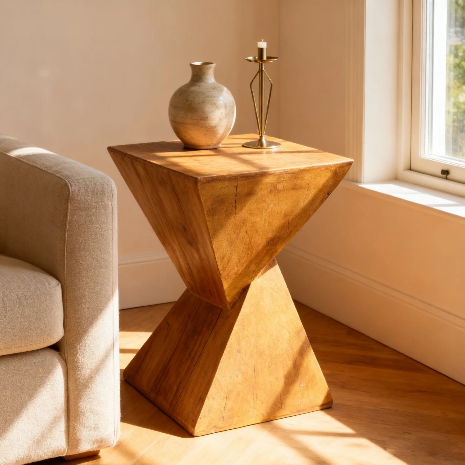 Modern Concrete Side Table for Living Room Bedroom Accent Table End Table Desk Garden Stool Home Furniture