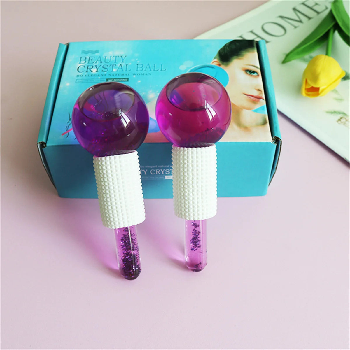 Beauty ice wave ball ice wave beauty ball beauty energy crystal ball home facial massage care ice wave ball
