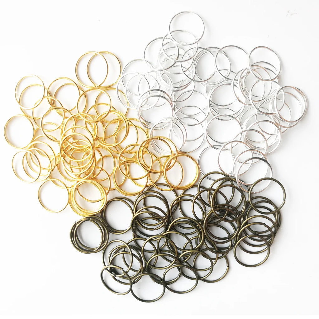 Hair Braid Rings Accessories Clips Dreadlocks Beads Set Color Gold and Sliver 50pcs