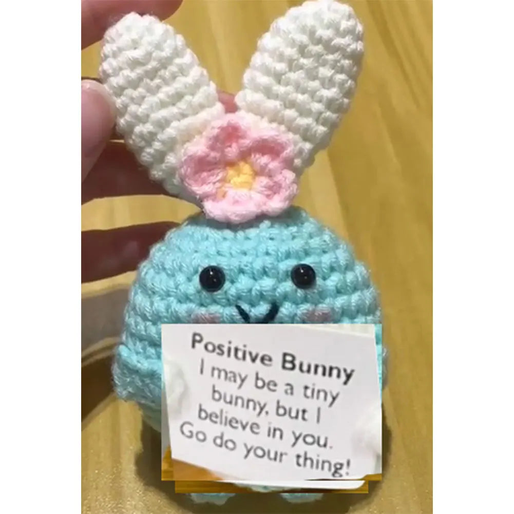 1/7pcs Easter Fun Handmade Emotional Support Doll Gift Crochet Encouragement Crochet Doll Ornament Cute Room Decoration