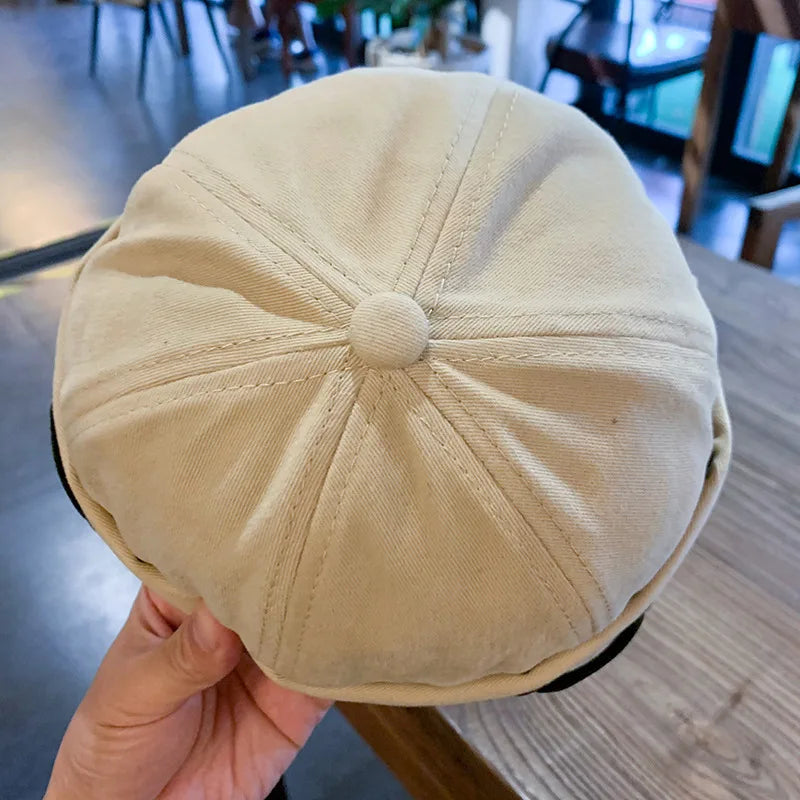 1 Pcs Solid Color Adjustable Brimless Fashion Men Beanie No Visor Spring Autumn Unisex Outdoor Beret Melon Cap Hats