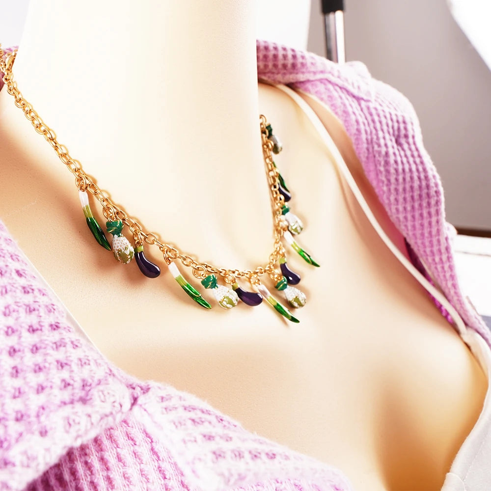 Bohemian sweater Necklaces for Women Fishes PendantsMermaid Tassels Marine Charms Birthday Party Chic Jewelry Beauty Accessories