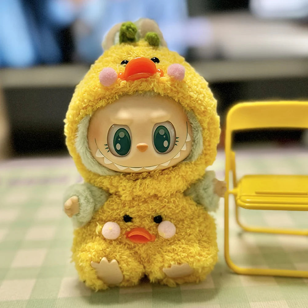 Labubu Plush Doll Clothes Plush Doll Changing Clothes Dolll Clothes Suit Cartoon Cute Clothes Dolls Accessories Christmas Gift