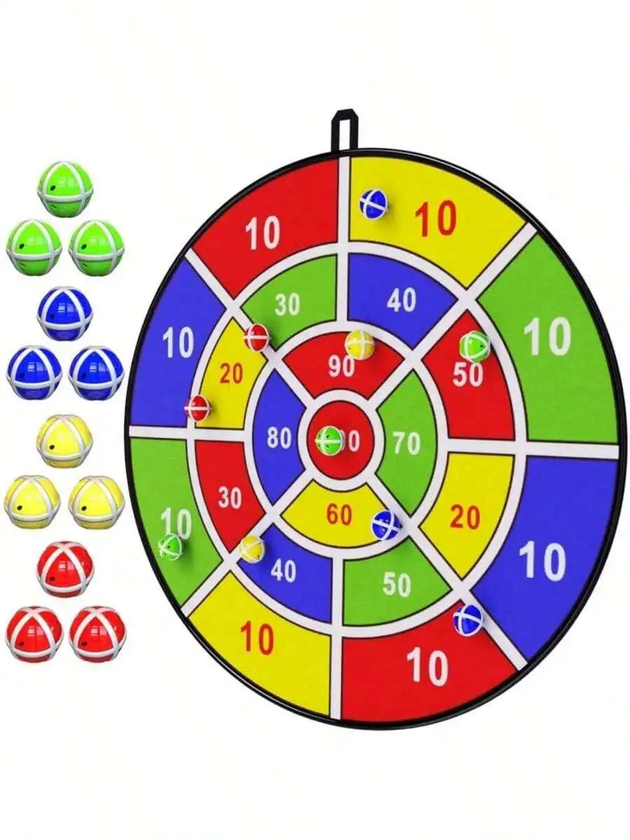 29" Large Dart Board For Kids, With Sticky Balls, Indoor/Sport Outdoor Fun Party Play Game Toys, Birthday Gifts
