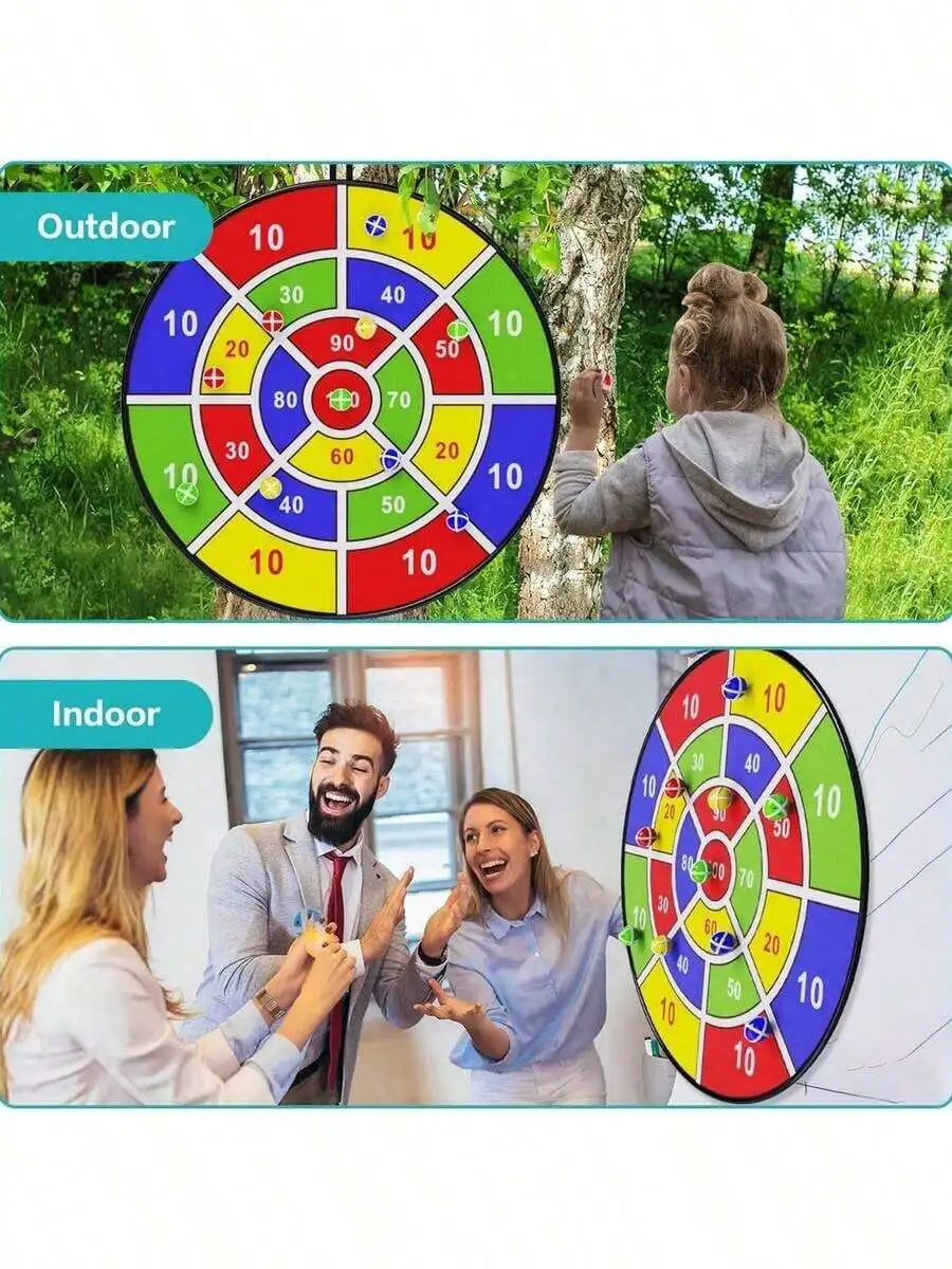 29" Large Dart Board For Kids, With Sticky Balls, Indoor/Sport Outdoor Fun Party Play Game Toys, Birthday Gifts