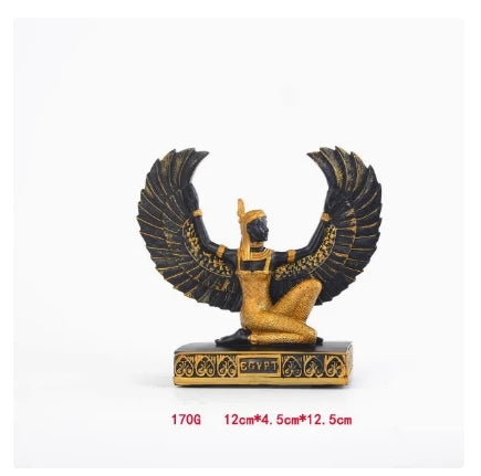 Egyptian Gods and Goddess Isis Statue Study Decoration Egypt Ornament Gift Guardian God of The Earth Home Desktop Decor Souvenir