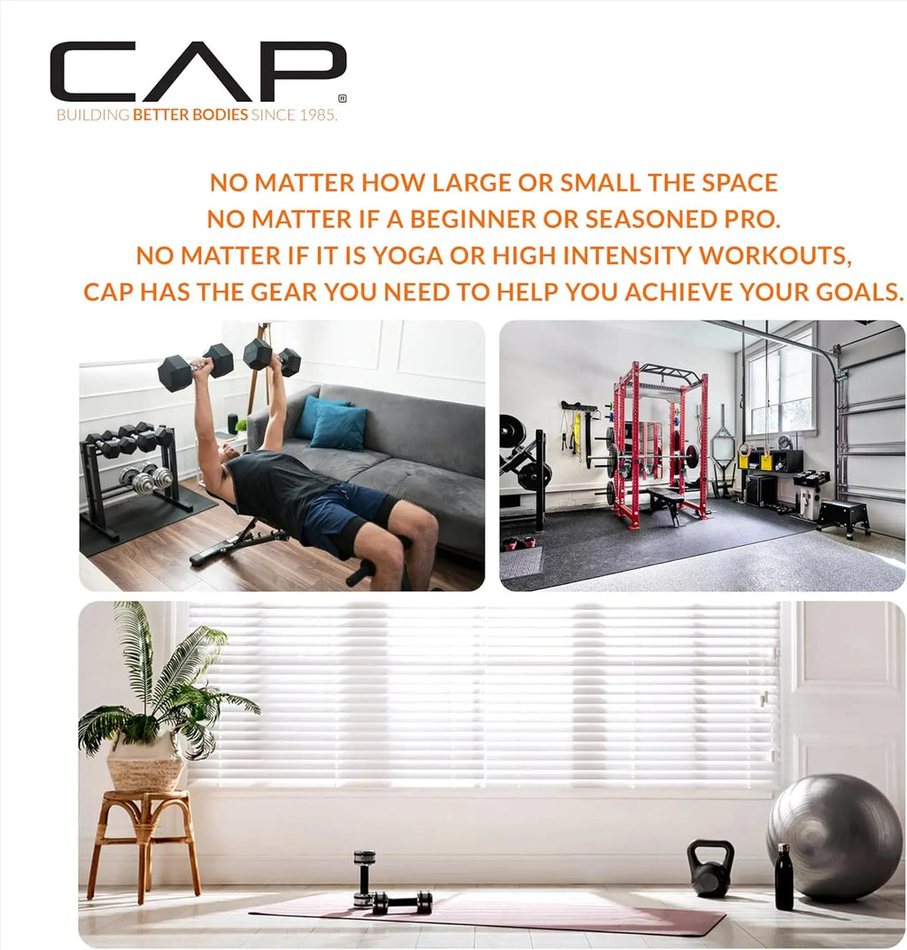 Coated Hex Dumbbell Set | Multiple Weights 3-50lb | Home Gym Strength Training Equipment