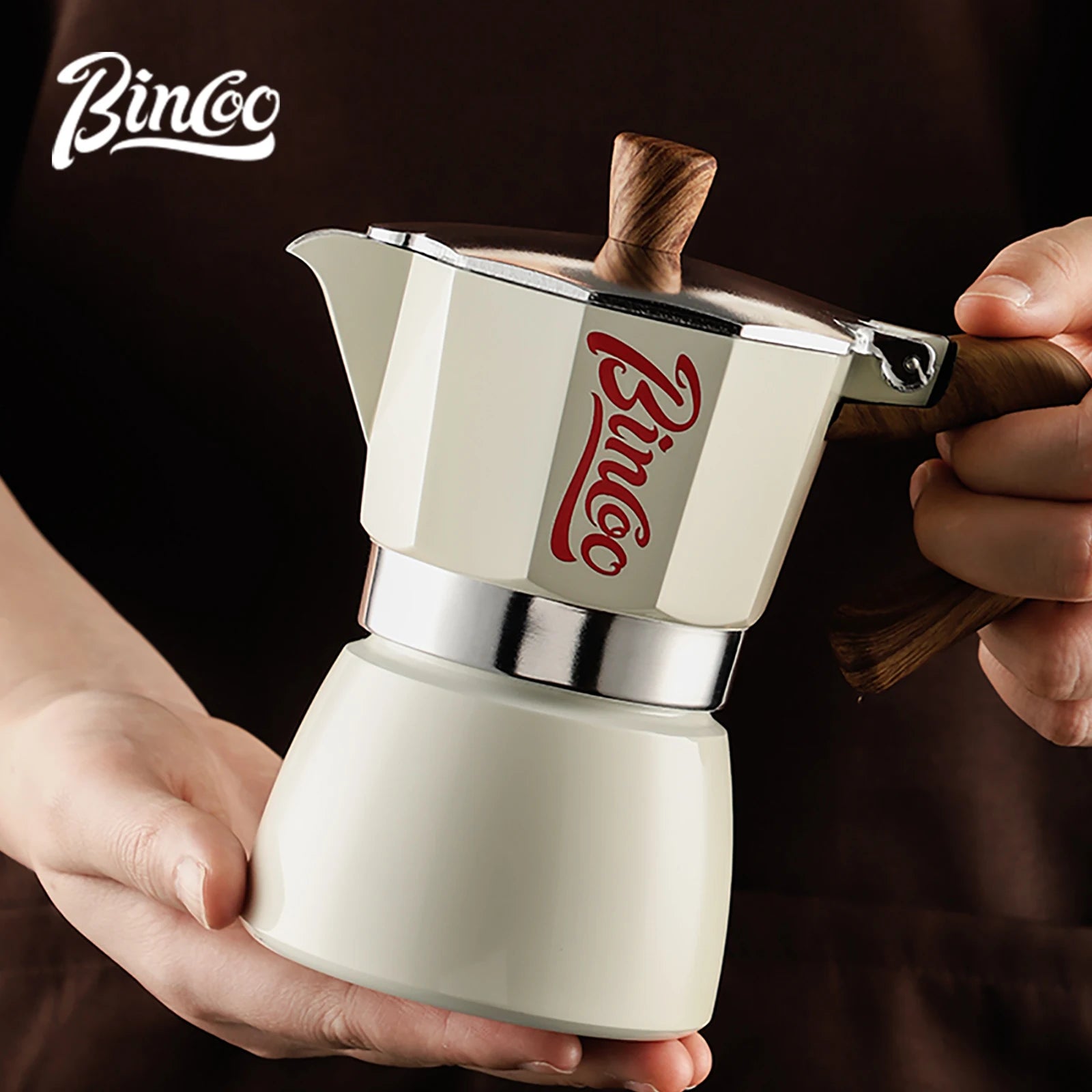 Bincoo Mocha Moka Coffee Pot Aluminum Espresso Maker Italian Coffee Professional Home Barista Accessories Coffee Tools 300ml