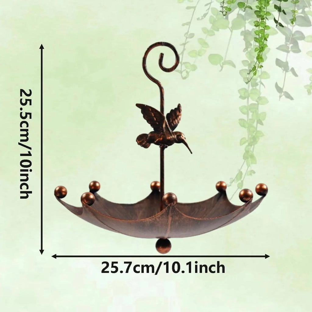 Hanging Bird Bath with Hook Bird Feeder Tray Water Bowl for Park Courtyard Deck Backyard Hummingbird Wildbird Feeding Supplies