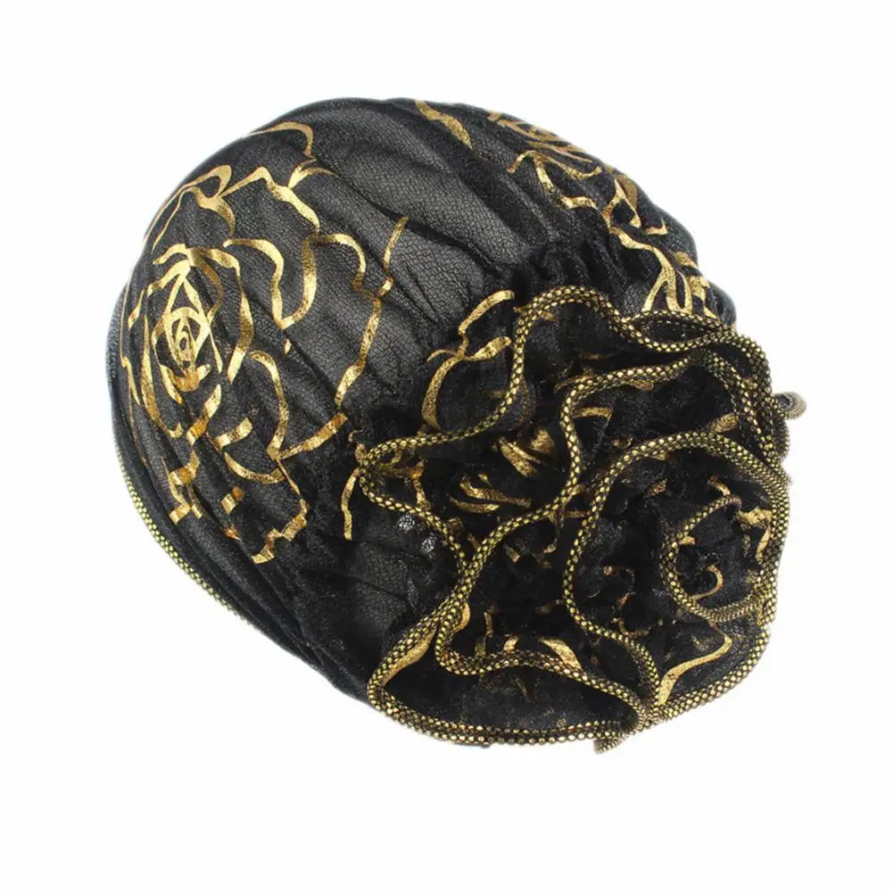 Stylish Hair Loss Scarf Hat Headwear Women Hat Fashion Print Breathable Mesh Headwrap  Super Soft