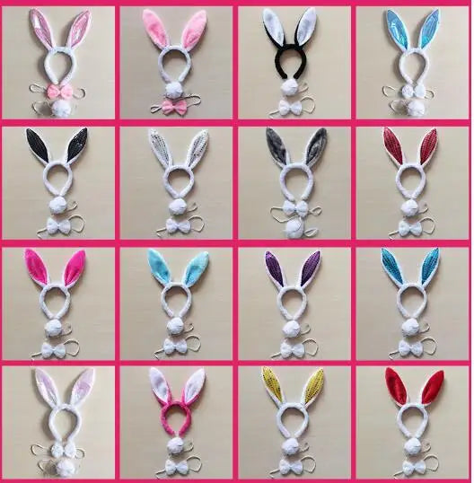 Easter Ear Headband Three Piece Set 6pcs