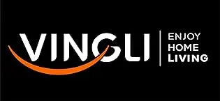 VINGLI LED TV Stand, 63'' High Glossy Modern Entertainment Center with LED Lights and Storage for 55/60/65/70 Inch TV - White