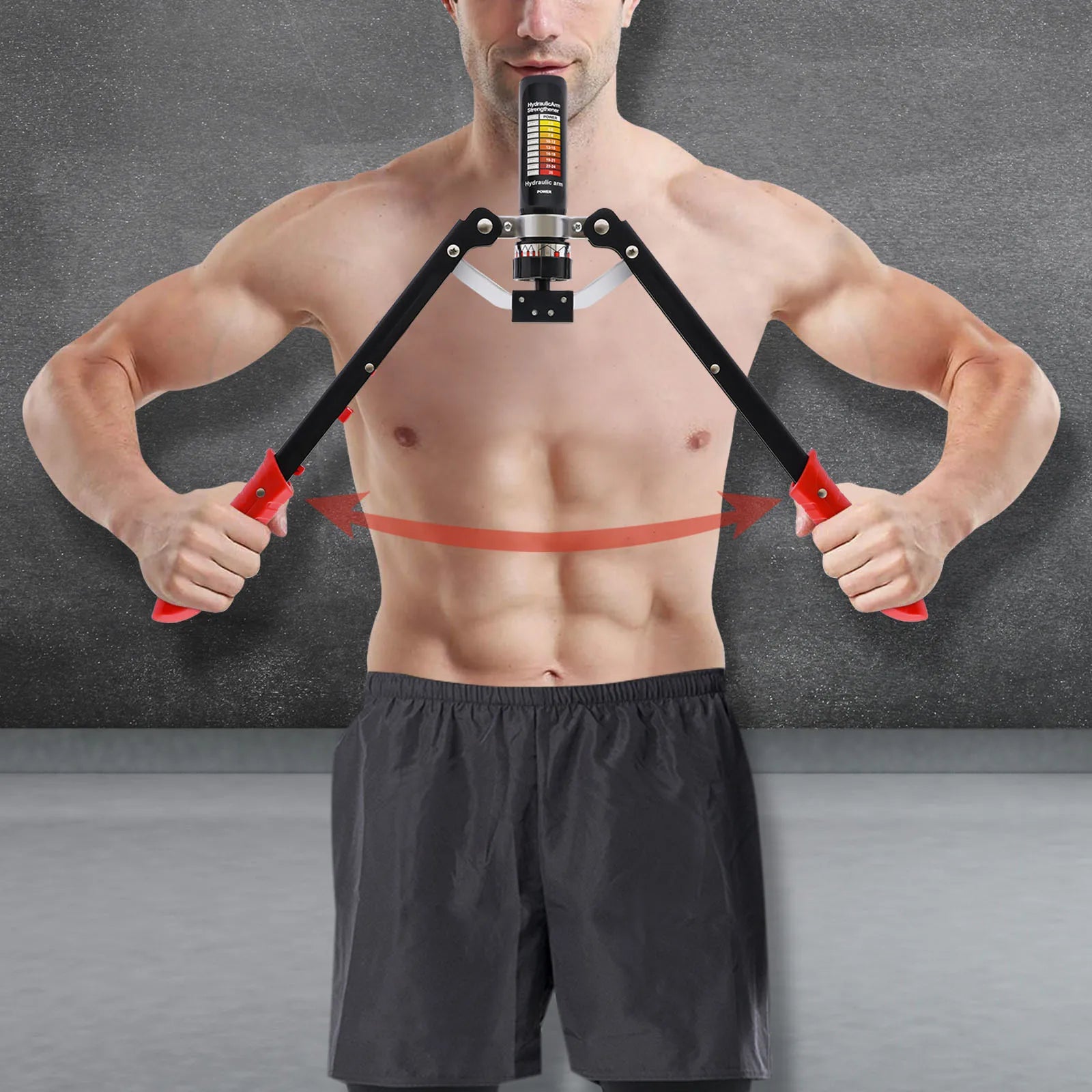 New Hydraulic Power Twister Spin Button Arm Blaster Forearm Workout Equipment 25 Gears Adjustable for Strength Training