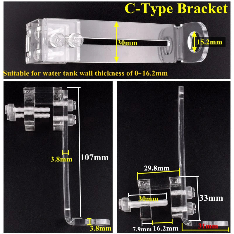 1/4" 6.35mm Water Dispenser Ball Float Valve Aquarium Tank Automatic Water Refill Ball Cock Adapter Adjustable Height Floatvalve