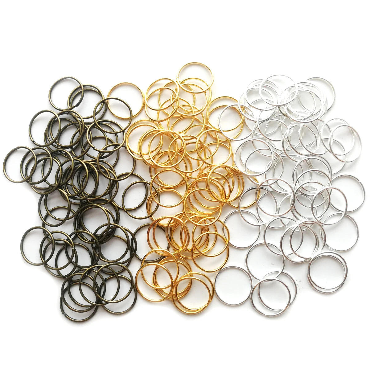 Hair Braid Rings Accessories Clips Dreadlocks Beads Set Color Gold and Sliver 50pcs