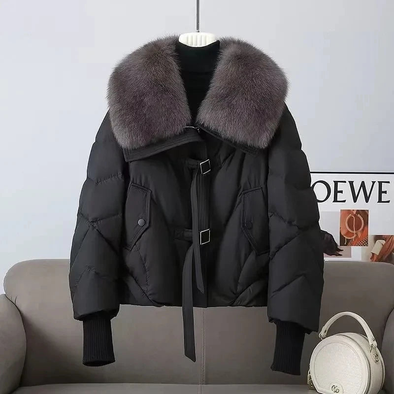2025 Fashion  Winter New Down Cotton Jacket Women's Cotton-Padded Thicken Warm Parkas Short Coat Female Casual Ladies Overwear