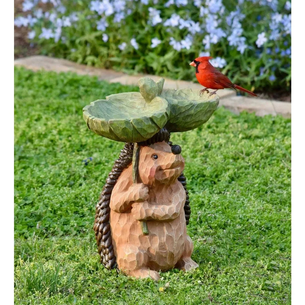 Garden animal resin bird feeder hummingbird bathtub outdoor decorative ornaments sculpture resin crafts.Outdoor decoration