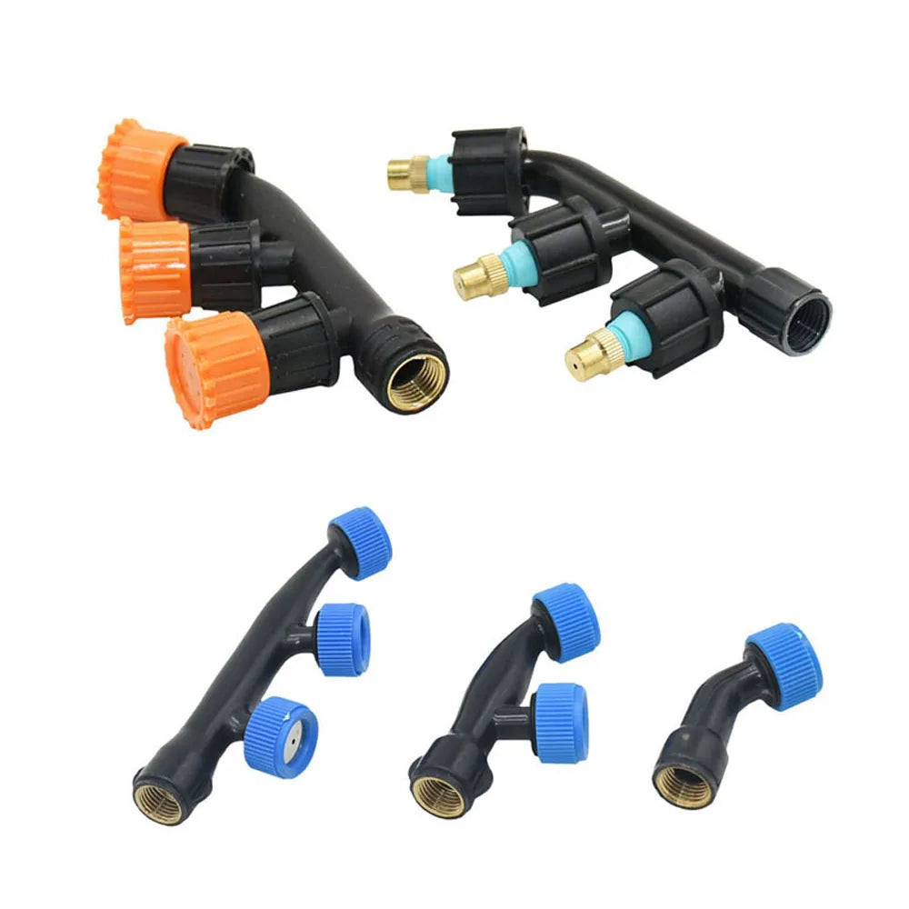 Agricultural Atomizing Sprayer Mist Nozzle Single/Double/Three Nozzle Head Garden Lawn Irrigation Pesticide Spraying Sprinkler