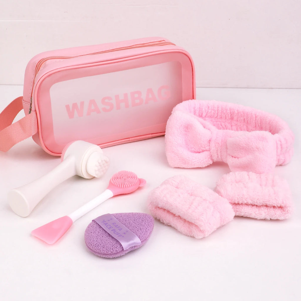 7-piece beauty suit, essential for traveling, beauty lovers, makeup beginners.