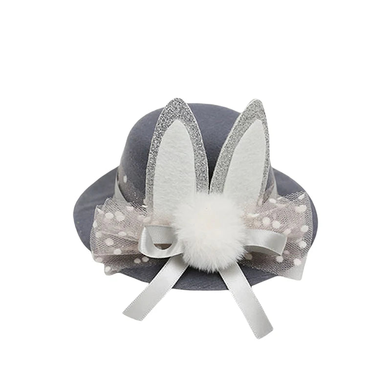 Easter Bunny Ears Headband with Top Hat for Adults and Kids Perfect for Holiday Parties Carnivals and Cosplay Events - Fun