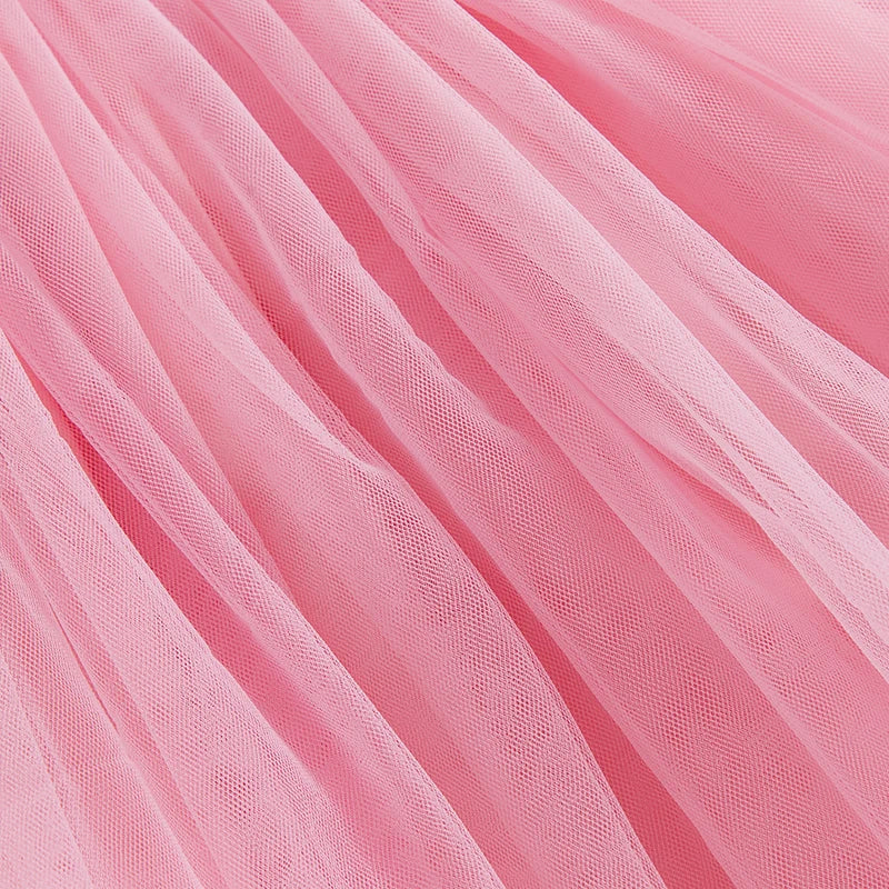 Adorable Baby Girls Easter Outfit Sleeveless Bunny Print Suspender Dress with Tulle Skirt for Spring and Summer Celebrations