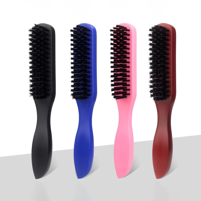 Handle Mane Cleaning Hairdressing Beard Brush Anti static Hairstyling Comb Men's Shaving Tool Special for real hair wigs