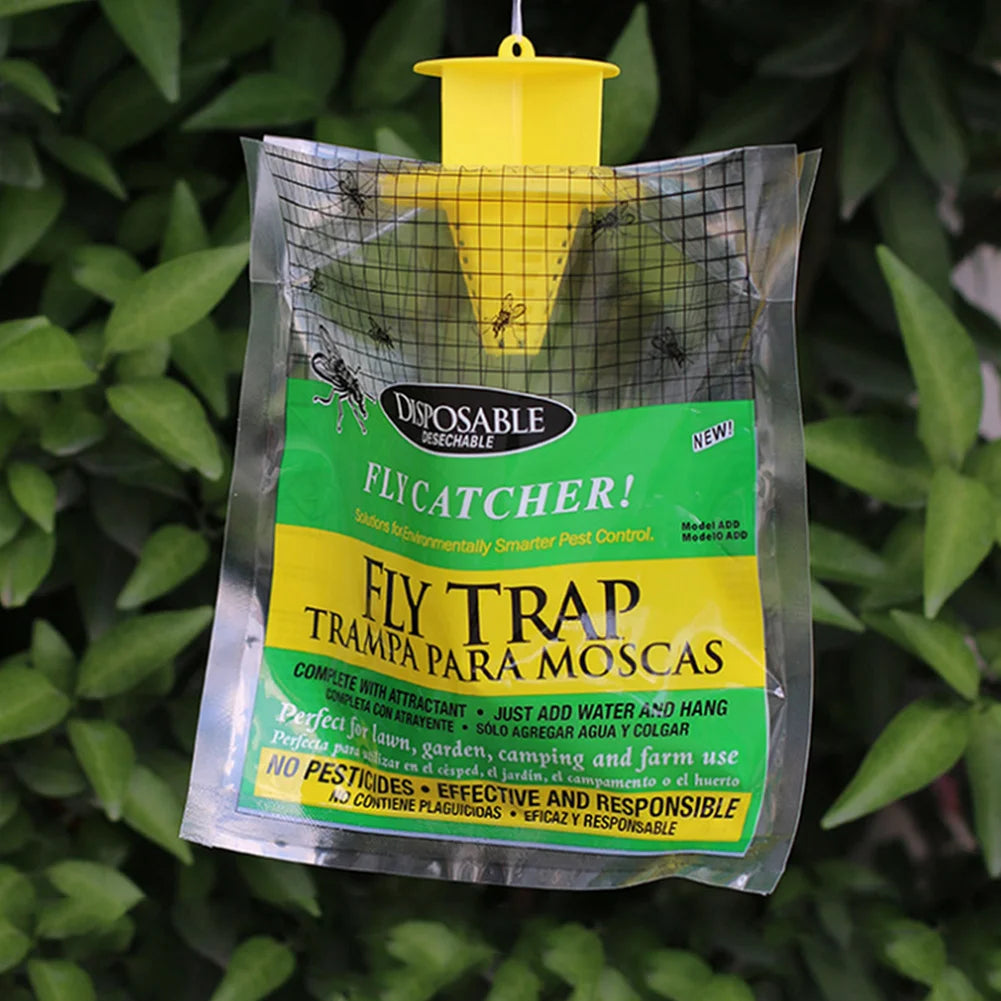 Catcher Bag Hanging Flies Flytrap Fly traps Pack Water-Soluble Disposable Non-Toxic Harmless For Household Garden Supplies