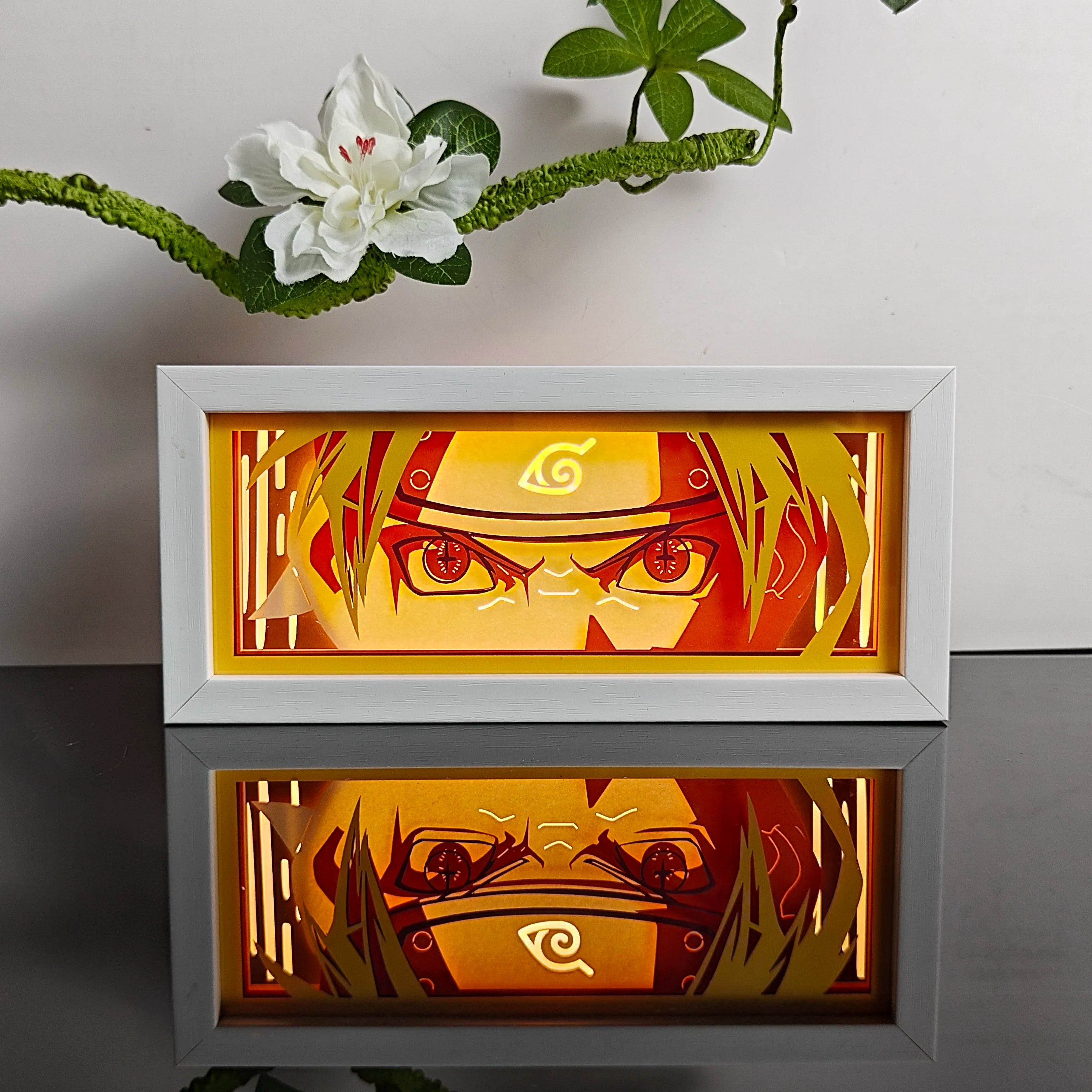 3D Anime Motion Night Light Anime Laser Lamp Box Led Light For Bedroom Desk Decor Manga Birthday Gift Table Lamps Lightbox