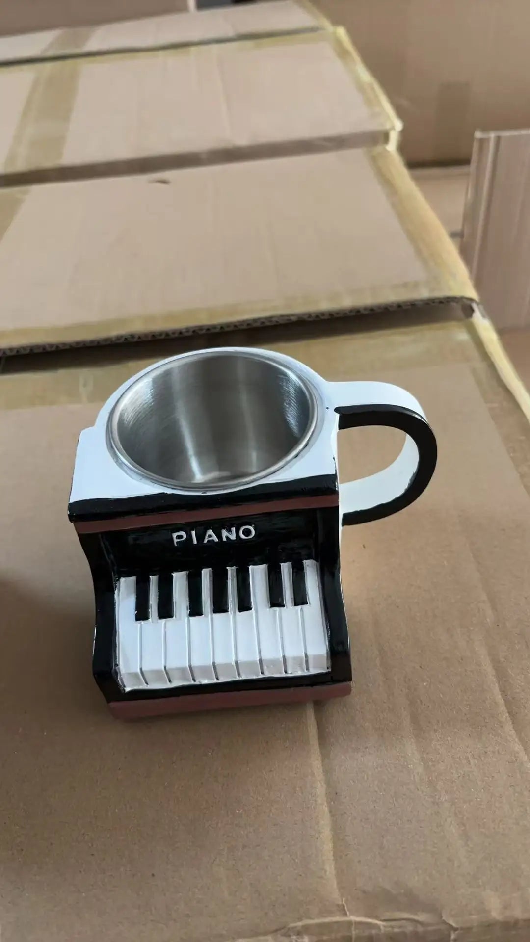 New Unique Musical Instrument Coffee Mug Creative Mug Milk Cup High-End Gift Desktop Ornaments