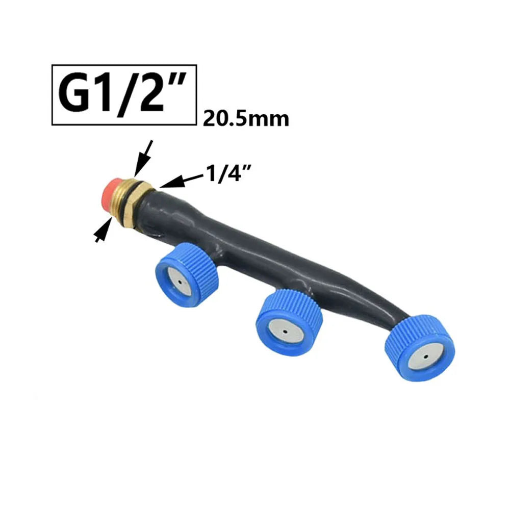 Agricultural Atomizing Sprayer Mist Nozzle Single/Double/Three Nozzle Head Garden Lawn Irrigation Pesticide Spraying Sprinkler