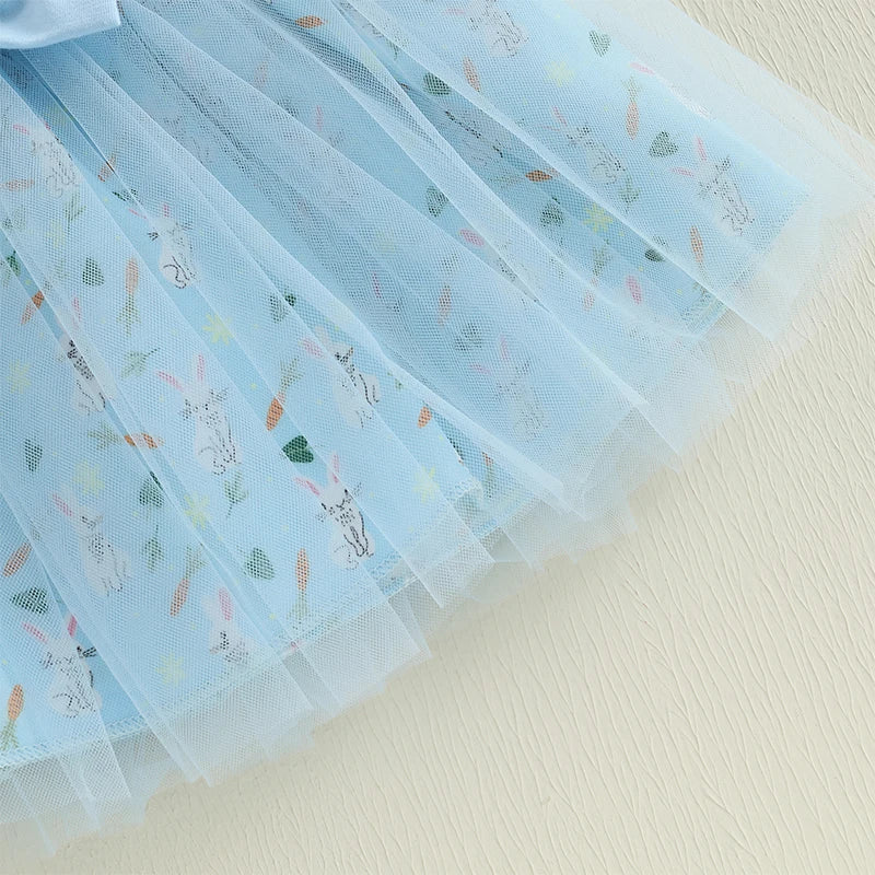 Adorable Baby Girl Easter Outfits with Bunny Print Romper Skirt and Headband - 3 Piece Clothing Set for Spring Celebrations