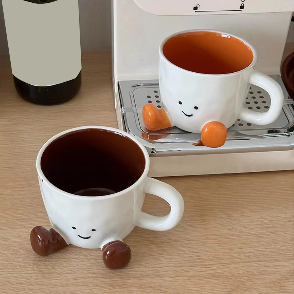 Cute Coffee Mug Adorable Home Kitchen Drinkware Ceramic Coffee Tea Cups for Wine Latte Water Hot Cocoa Cold Hot Drinks