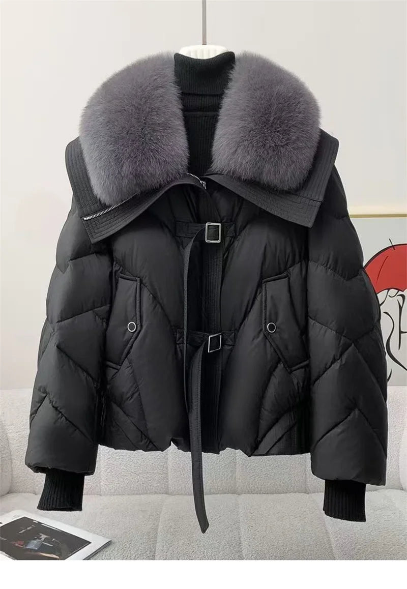 2025 Fashion  Winter New Down Cotton Jacket Women's Cotton-Padded Thicken Warm Parkas Short Coat Female Casual Ladies Overwear
