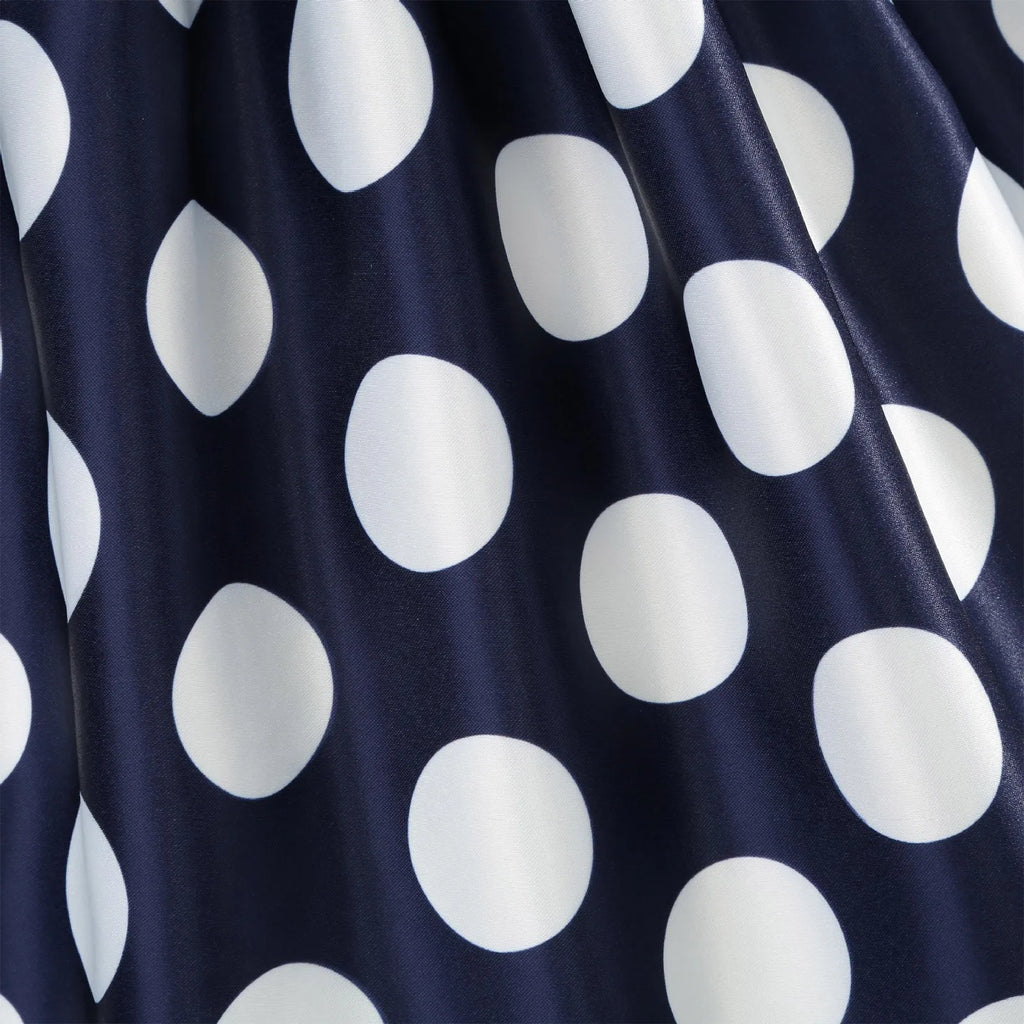 Kids Girls Vintage Dress Easter Polka Dots Print Dress Daily Birthday Dress Short Sleeve 1950s Princess Dress