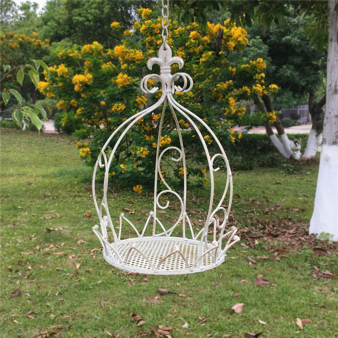 European style iron hanging basket indoor balcony hanging hanging basket outdoor garden courtyard succulent flower pot rack