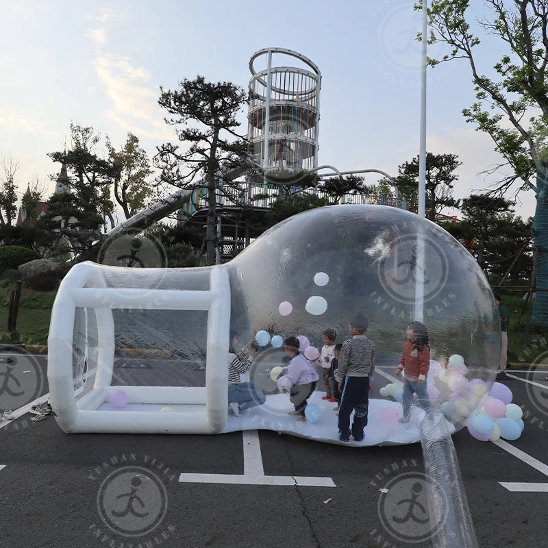 Inflatable Balloon Bubble House Tent Commercial Grade PVC Clear Bubble House with air Pump & Blower 10 ft  For Children's Party