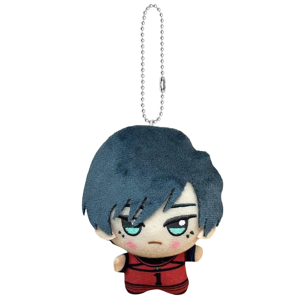 11cm Blue Lock Plush Toy Pendant Seishiro Nagi Isagi Yoichi Chigiri Bachira Meguru Mikage Reo Rin Itoshi Backpack Keychain Gift