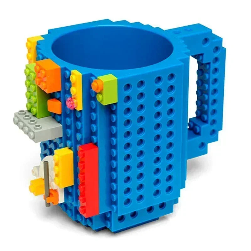 350ml Creative Milk Mug Coffee Cups Creative Build-on Brick Mug Cups Drinking Water Holder Building Blocks Design
