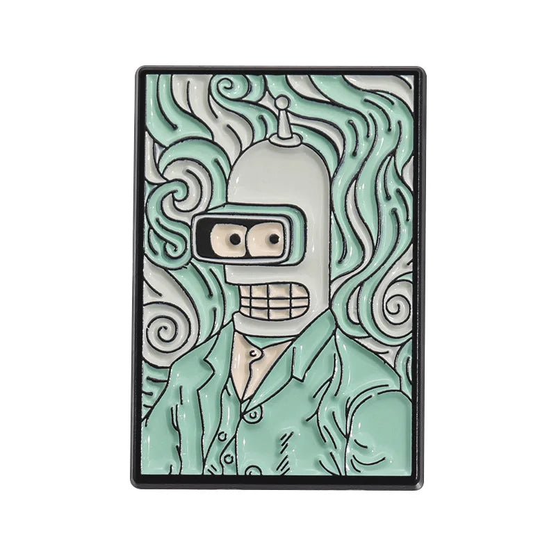 Halloween Bride Couple Badge Scythe Ghost Couch Clown Snake Grave Enamel Brooch Punk Skull Lapel Pins Jewelry Gift Accessories