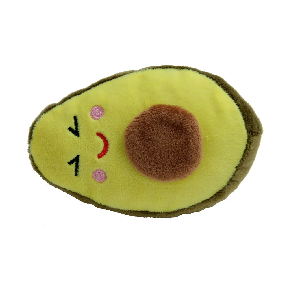 Pet Toys Plush Squeaky Toy Bite-Resistant Clean Dog Chew Puppy Training Toy Soft Banana Bone Vegetable Fruit Pet Supplies