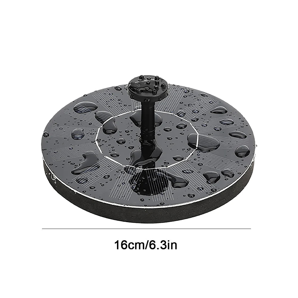 Solar Floating Fountain Bird Baths Water Fountain Outdoor Solar Panel Water Pump Pool Pond Floating Decoration Garden Waterfall