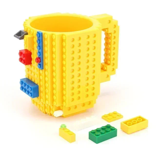 350ml Creative Milk Mug Coffee Cups Creative Build-on Brick Mug Cups Drinking Water Holder Building Blocks Design