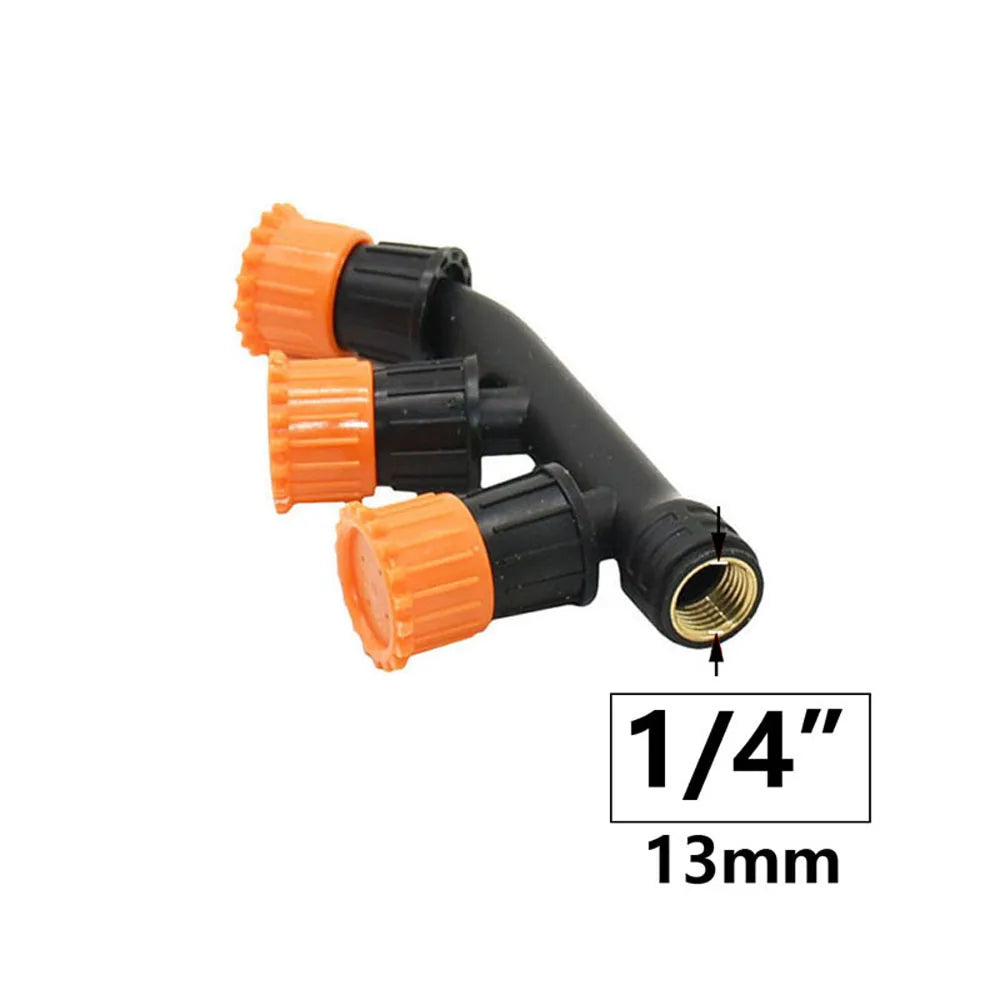 Agricultural Atomizing Sprayer Mist Nozzle Single/Double/Three Nozzle Head Garden Lawn Irrigation Pesticide Spraying Sprinkler