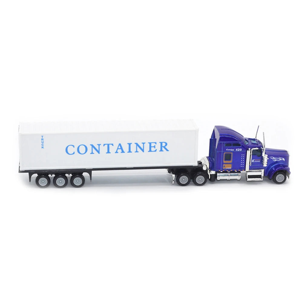1:50 Large Diecast Alloy Truck Car Model Toys Simulation Oil Truck Tank Container Pull Back Transport Vehicle Model Toy For Kids