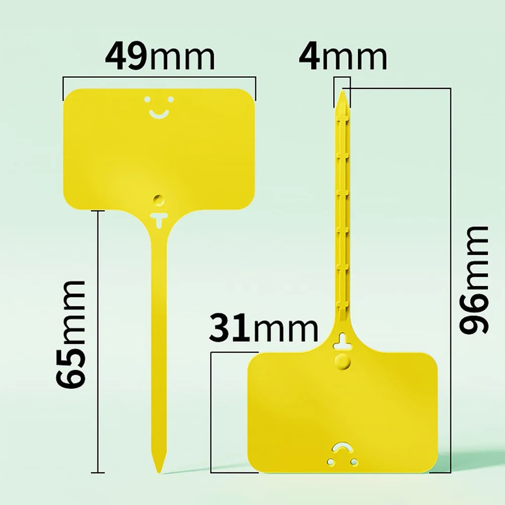 100Pcs T-type Sign Tags Garden Plant Labels Colorful Garden Decoration Name Tag Plastic Waterproof Plastic Marker Tags