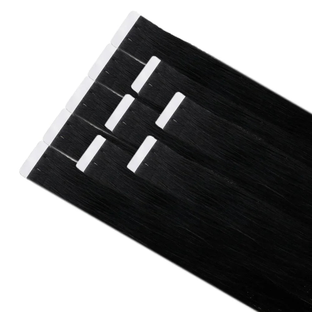 Laavoo Remy Tape in Hair Extension Straight Natural 100% Real Brazilian Hair 12-24inch Remy Skin Weft Tape in Hair Extensions