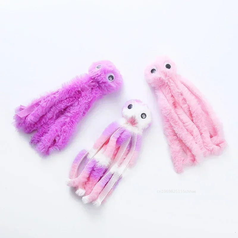 Pet Plush Toy Cat Catnip Octopus Shape Toy Bite Resistant Interactive Pet Cat Plaything Dog Teeth Cleaning Chew Toy Pet Supplies
