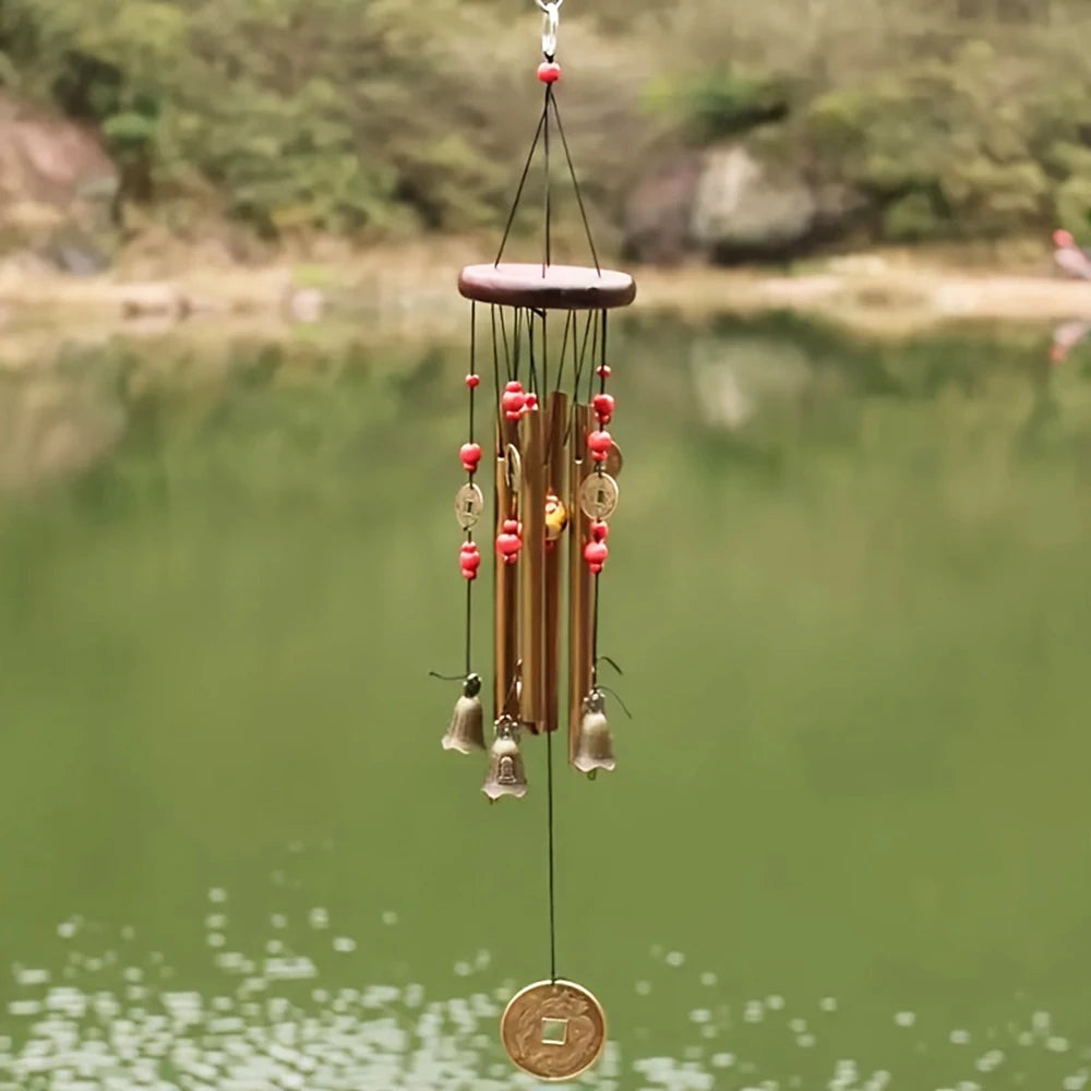 Metal Wind Chime Tubes Bells Good Luck Church Bell Outdoor Garden Home Garden Decor Hanging Wind Chime Decor