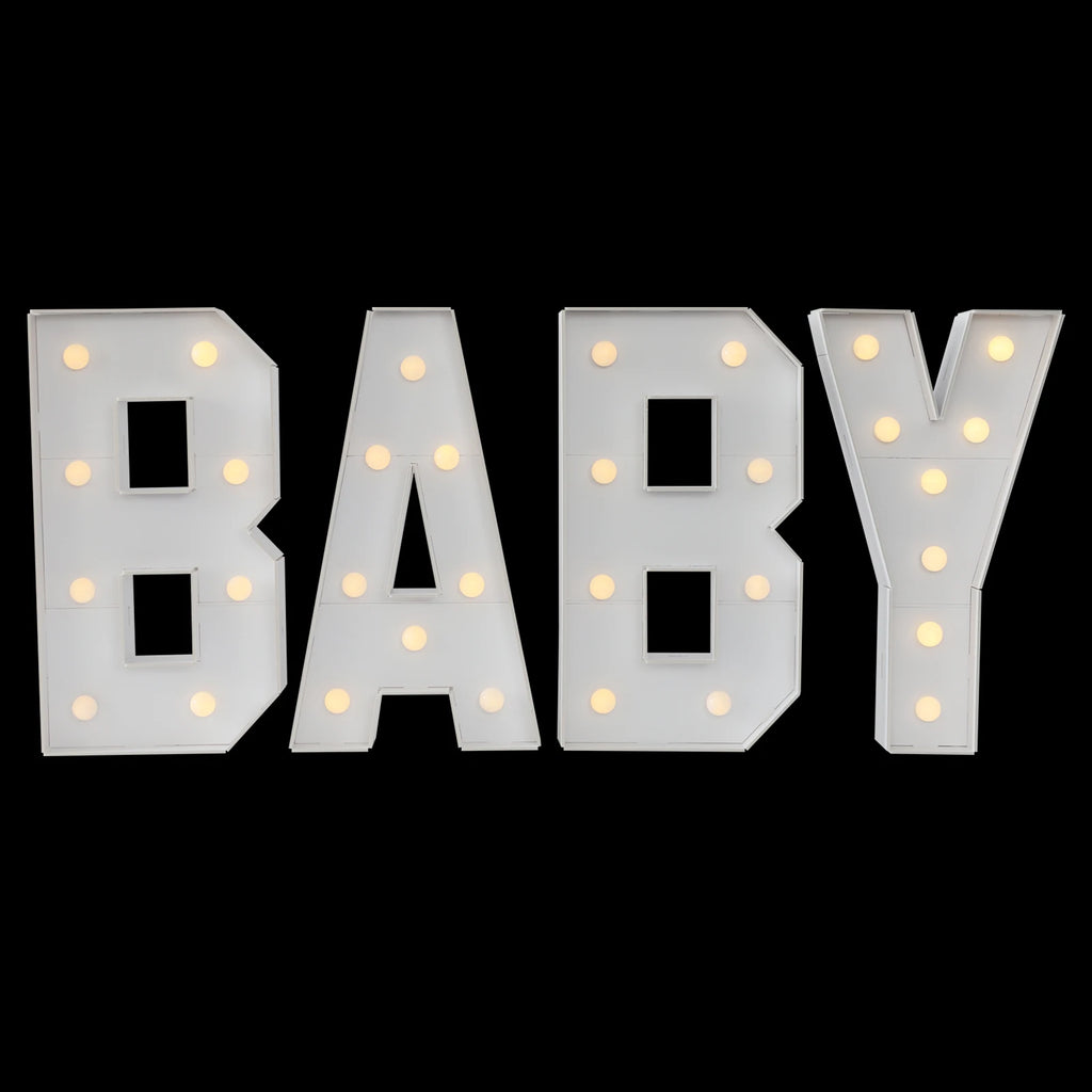 Light Up Letters Party Decoration Led Letter Lights Led Letter Light White For Baby Birthdays, Baby Showers, New Year, Family