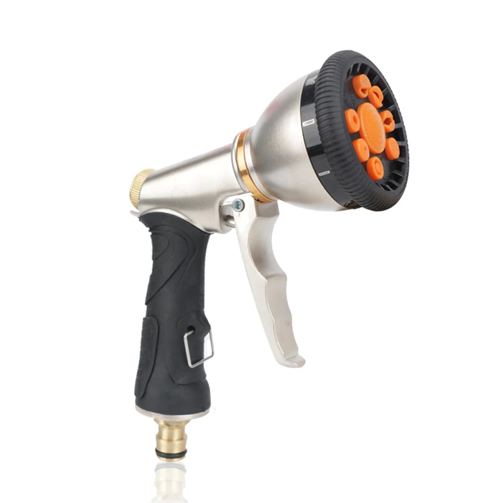 Rotary Water Spray Gun Garden Watering Sprinkle Irrigation Tool Car Washer Adjustable High-Pressure Variable Flow Control